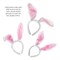 Bunny Rabbit Costume Set - White and Pink Ears, Bow Tie and Tail Accessories Kit for Kids of All Ages